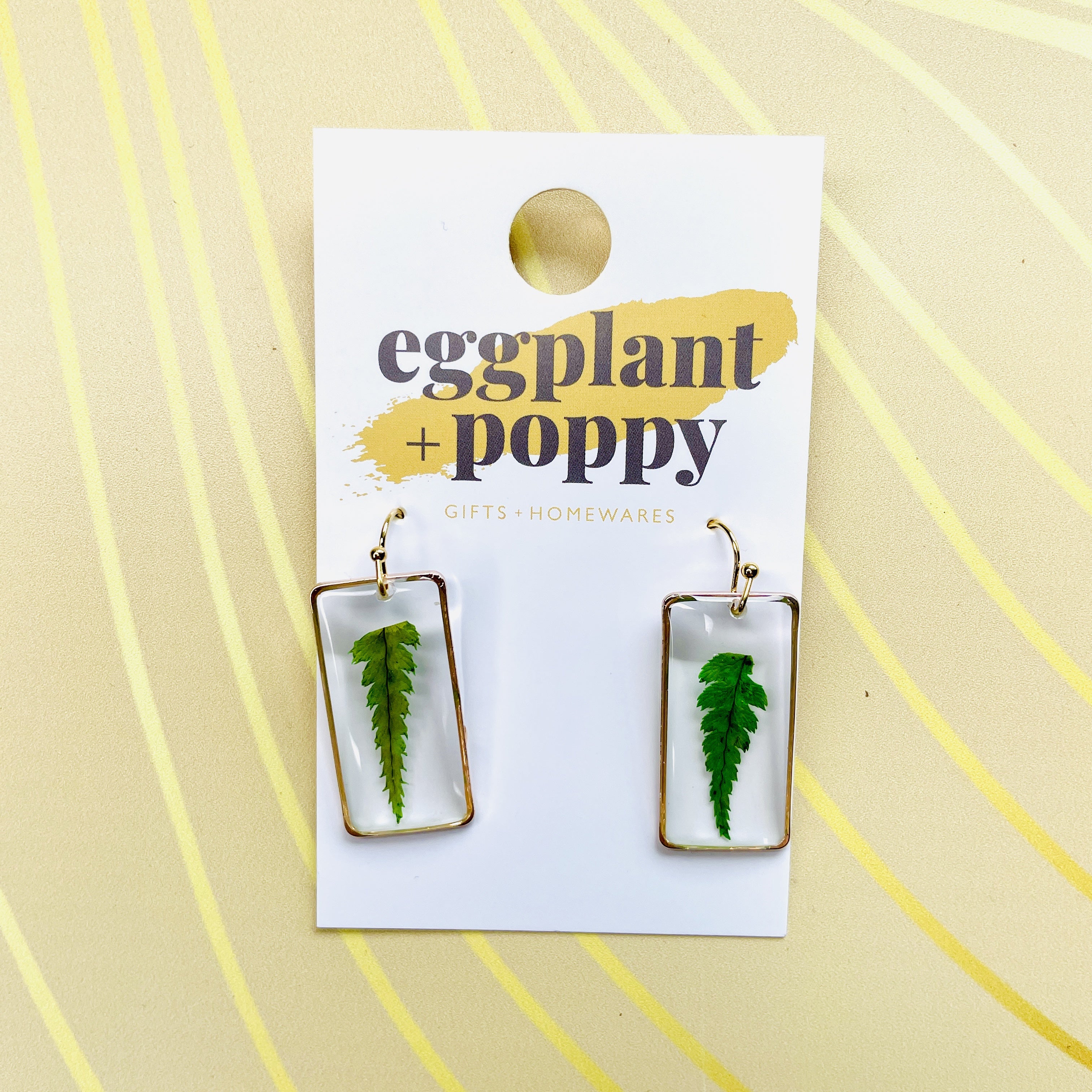 Flower Fields - Fern Earrings