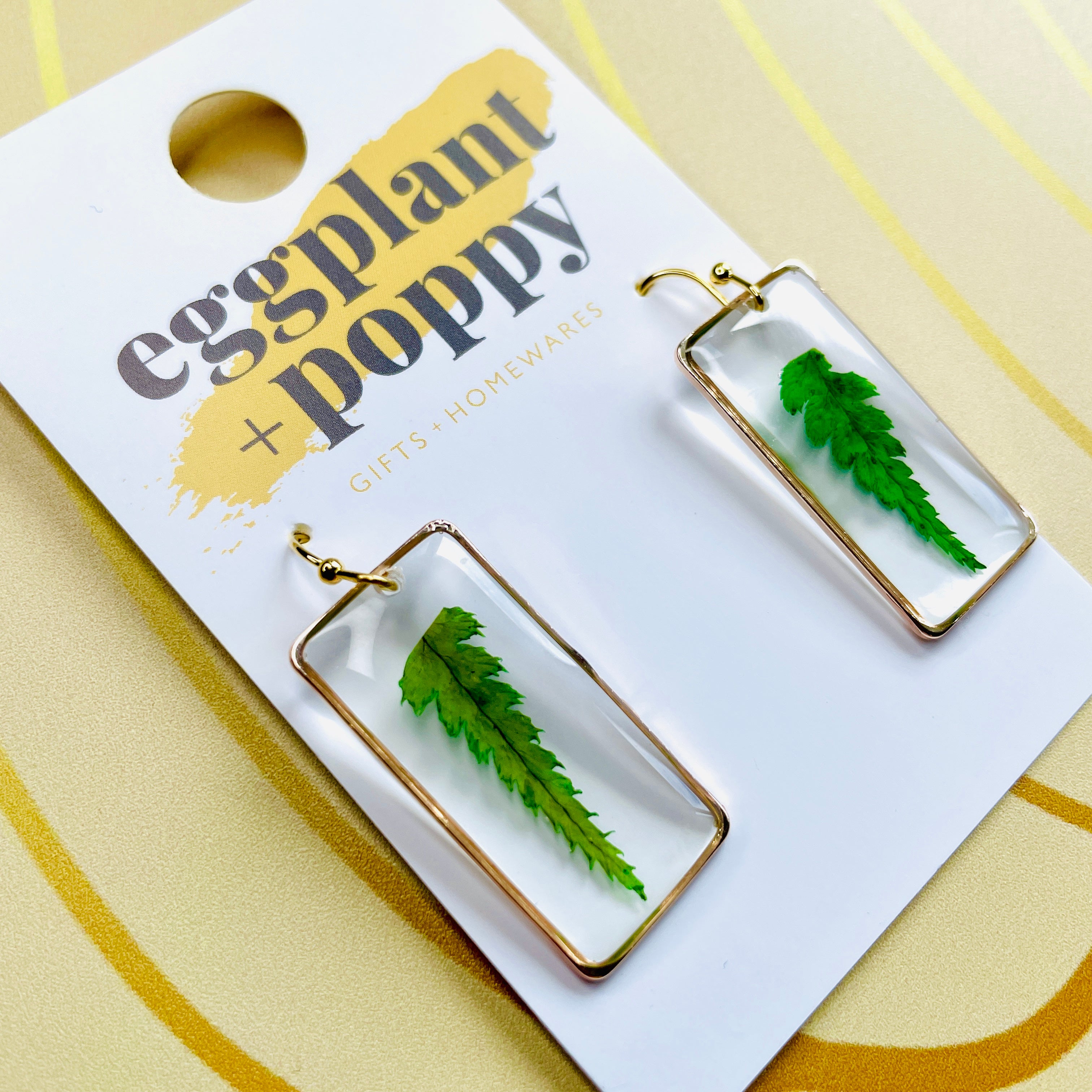 Flower Fields - Fern Earrings