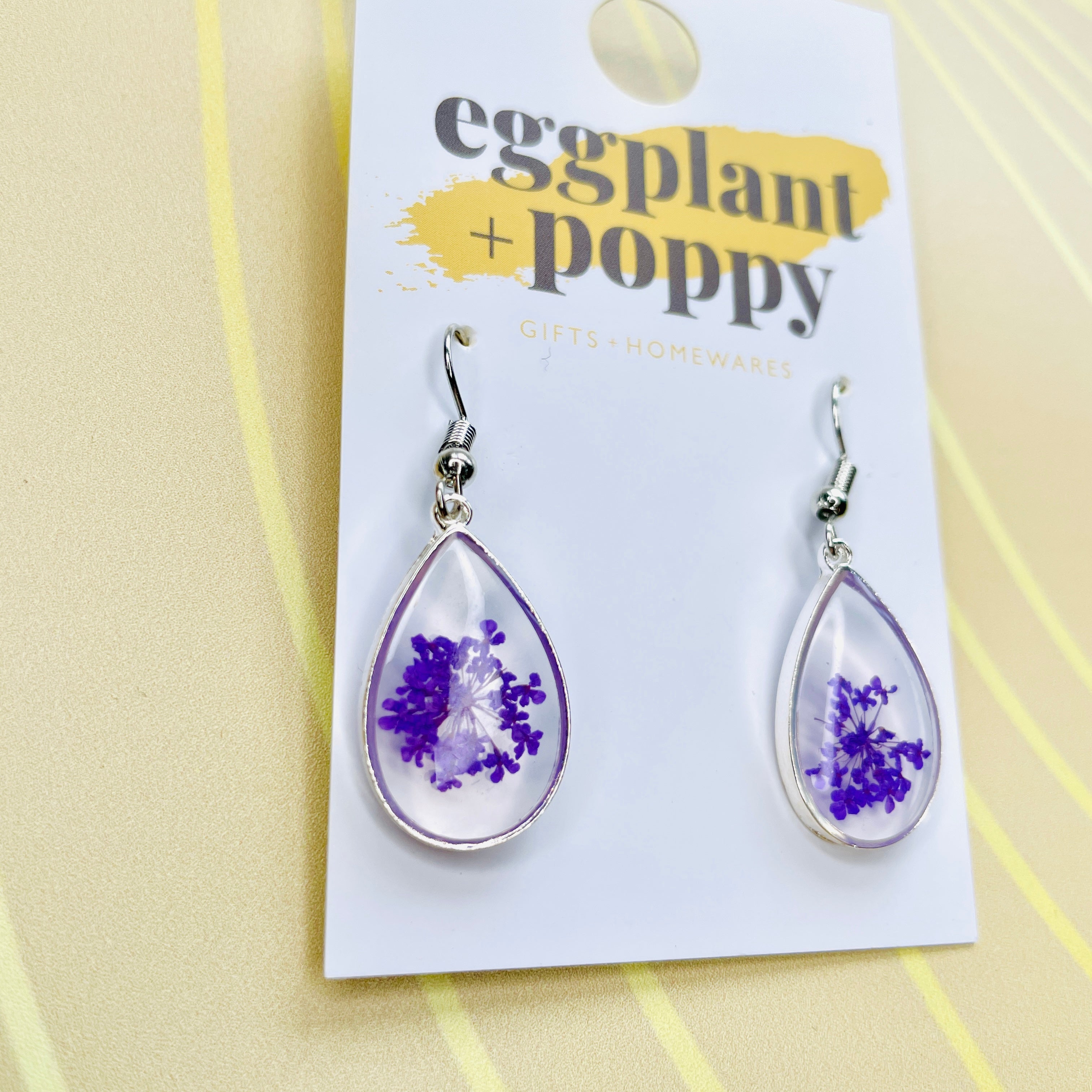 Flower Fields - Dainty Drop Earrings