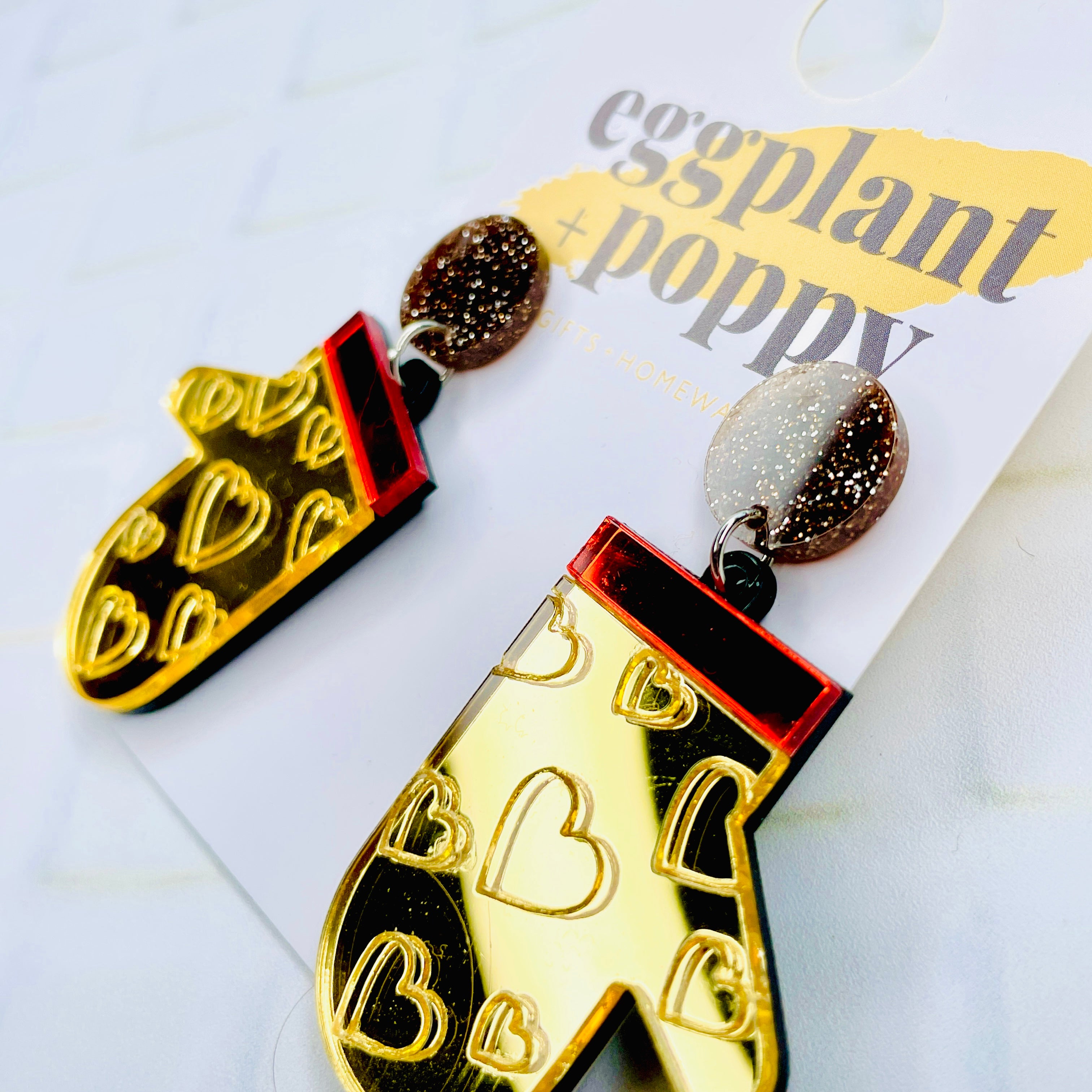 Oven Mitt Earrings