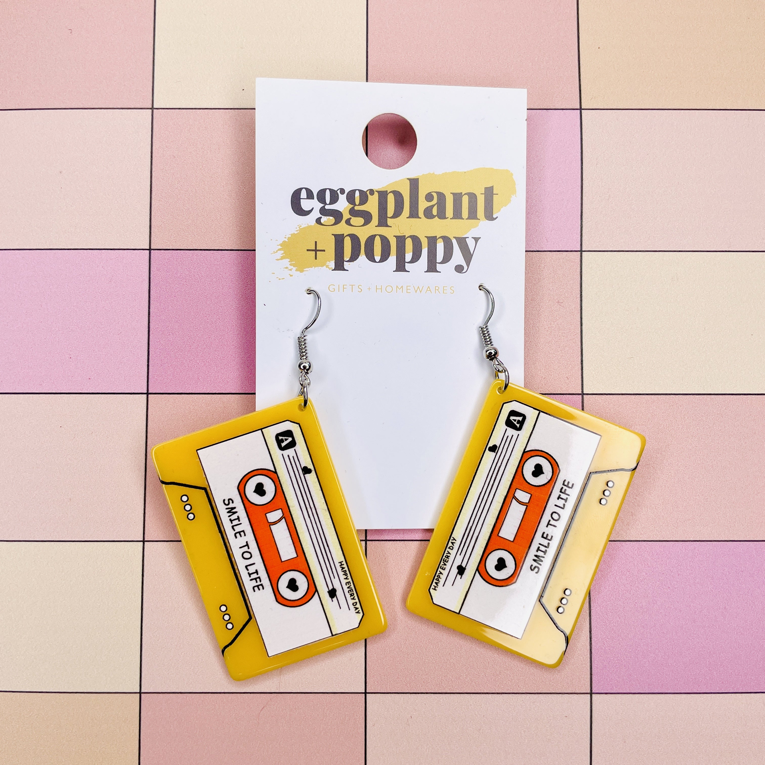 Retro Cassette Tape Earrings