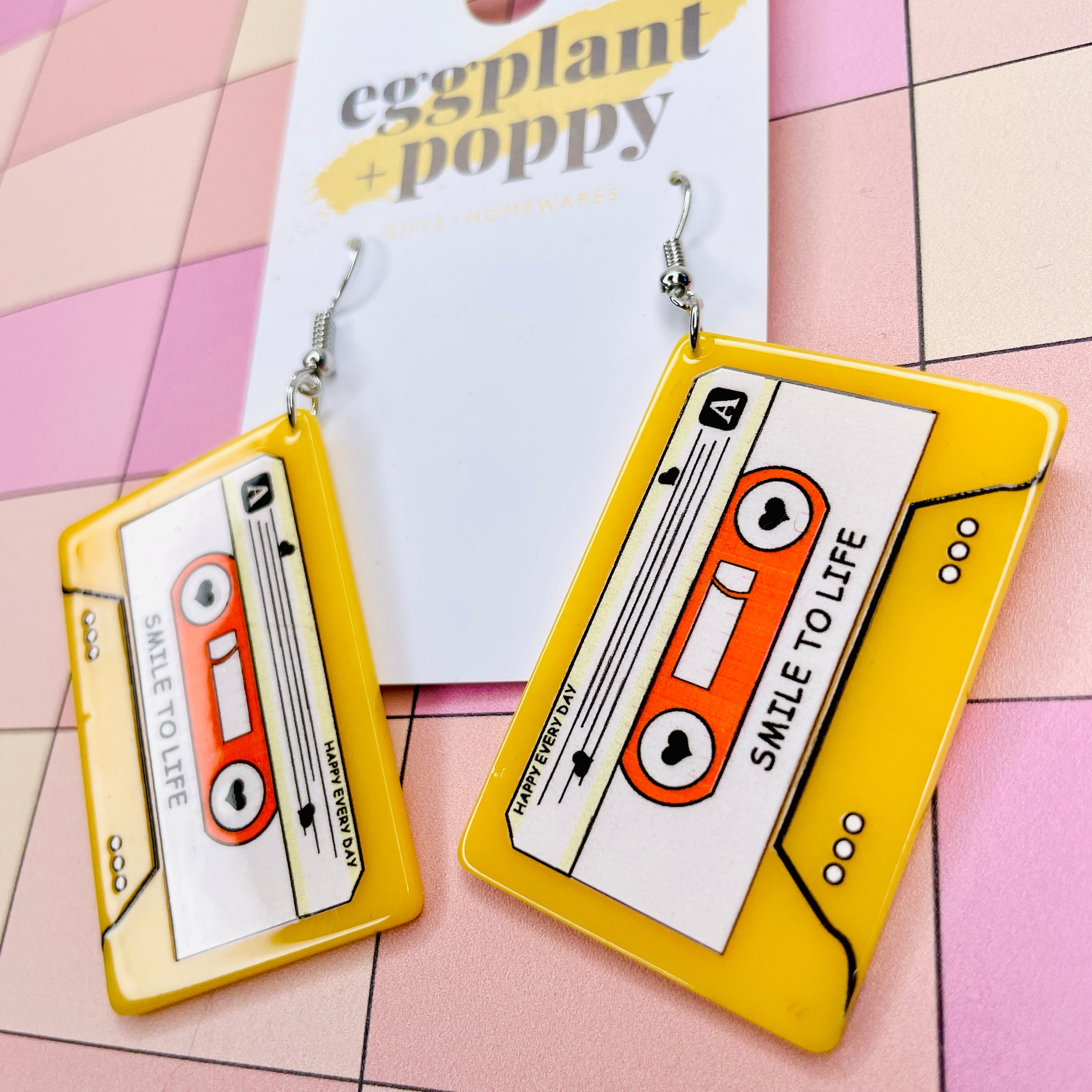 Retro Cassette Tape Earrings