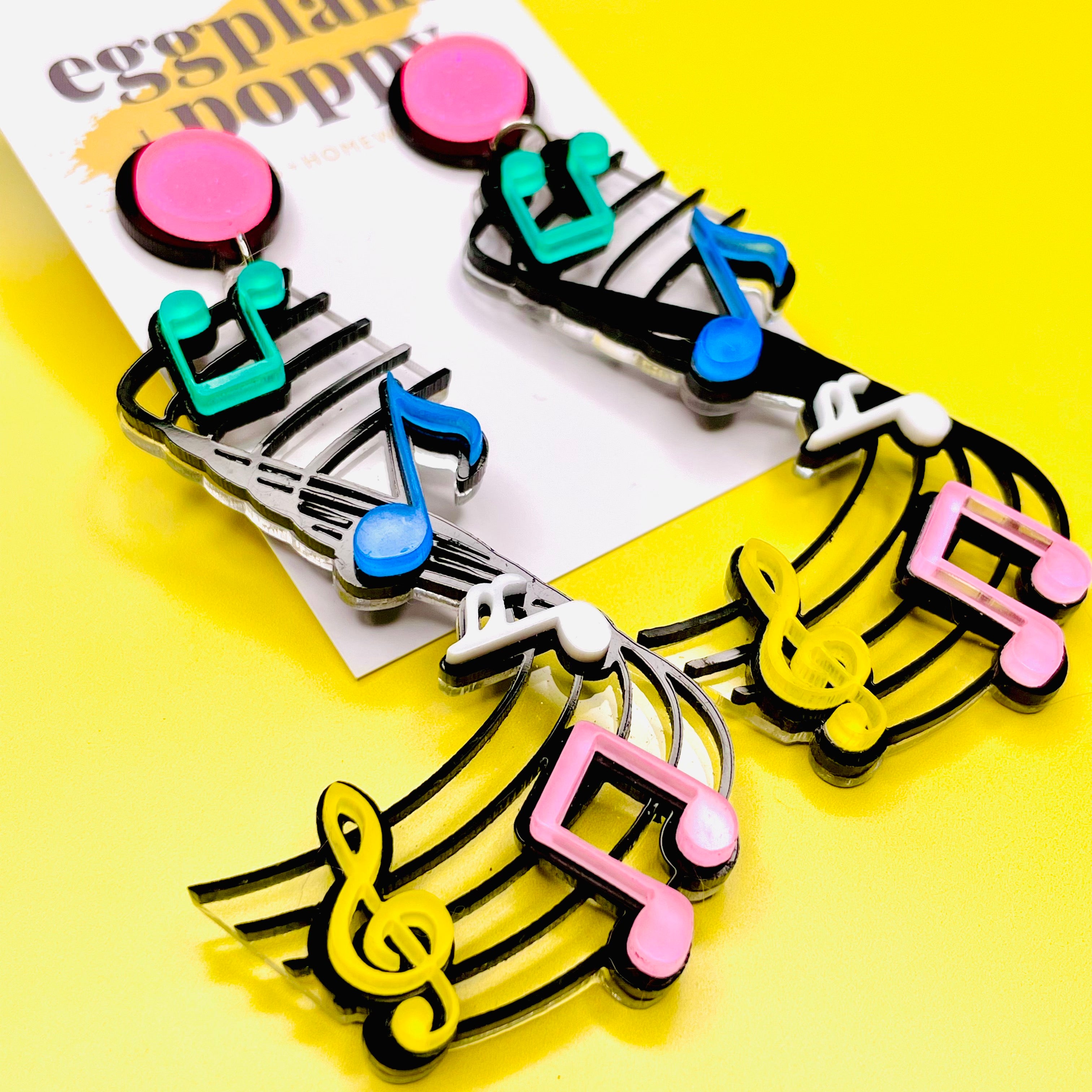 80's Pop Music Earrings