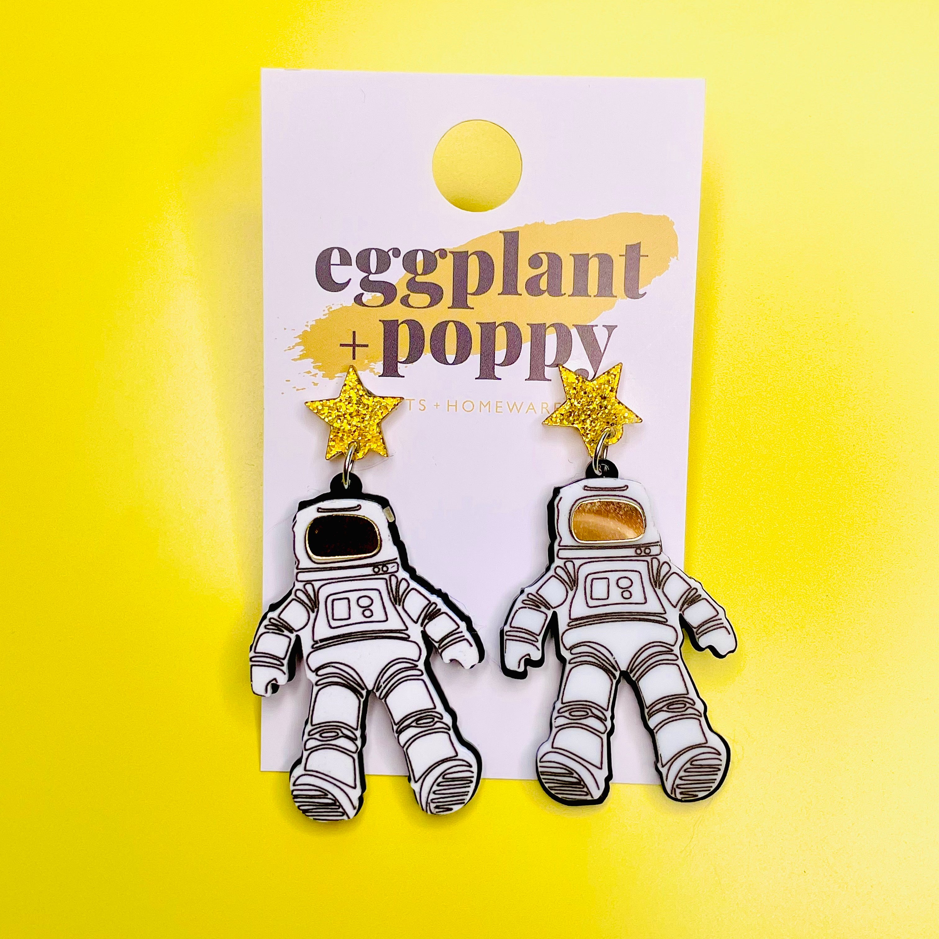 Space Man Earrings