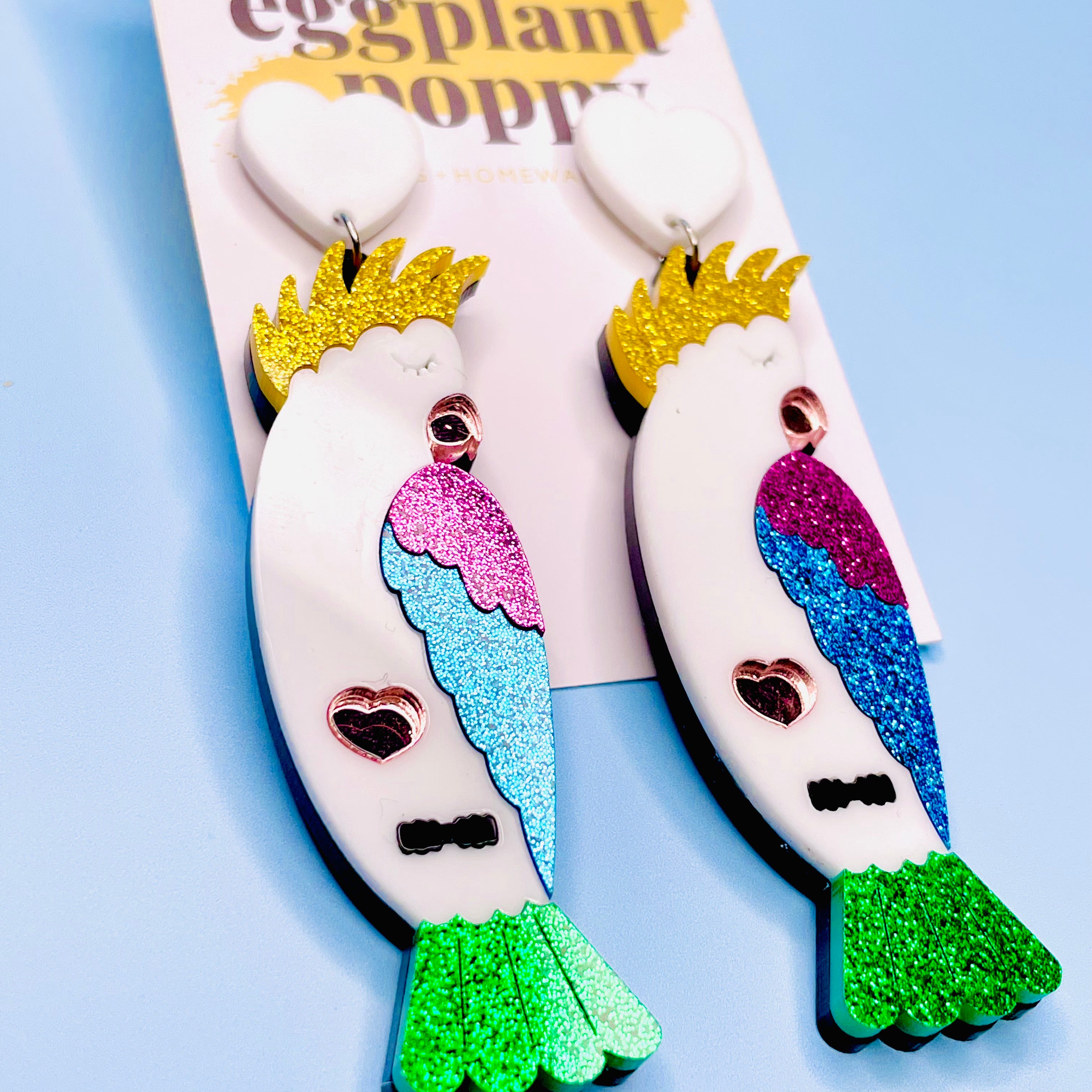 Pretty Cockatoo Earrings