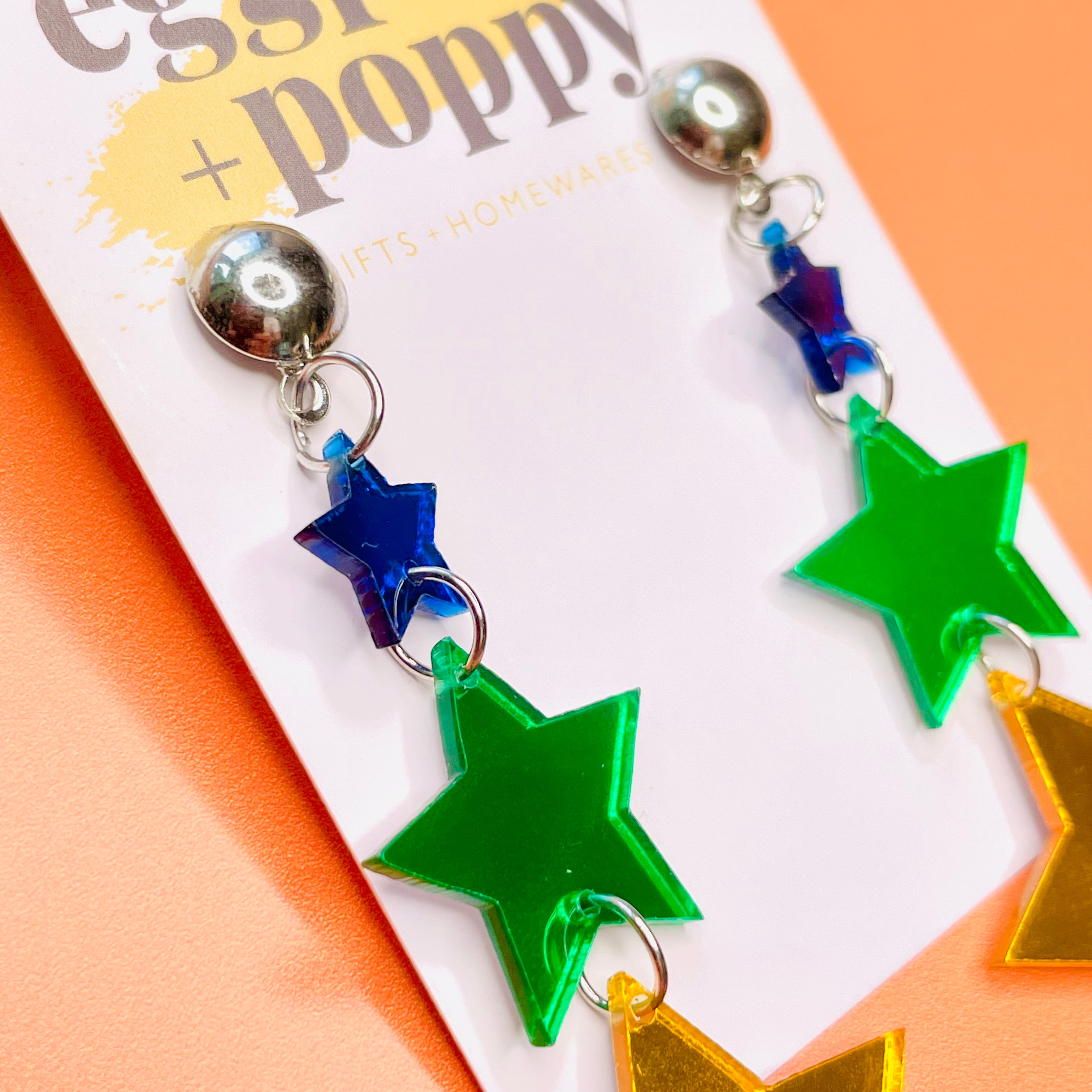 Star Drop Earrings
