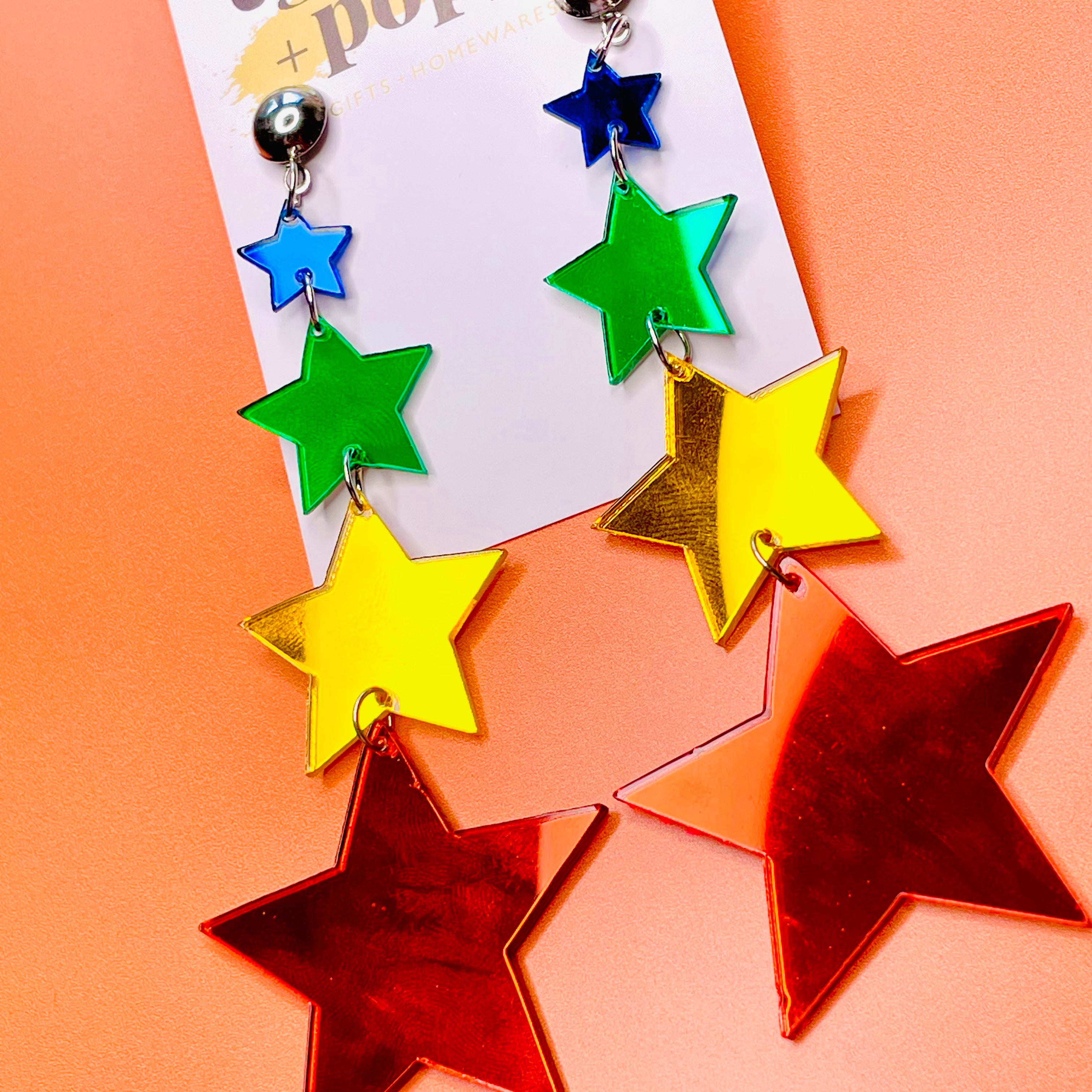 Star Drop Earrings