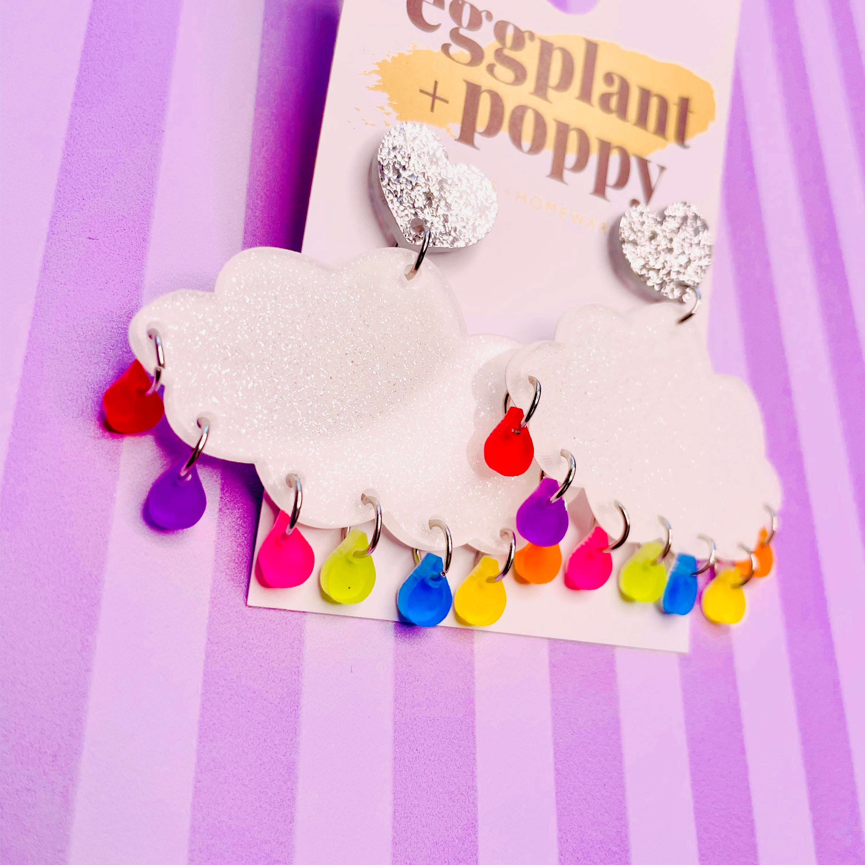 Colourful Cloud Earrings