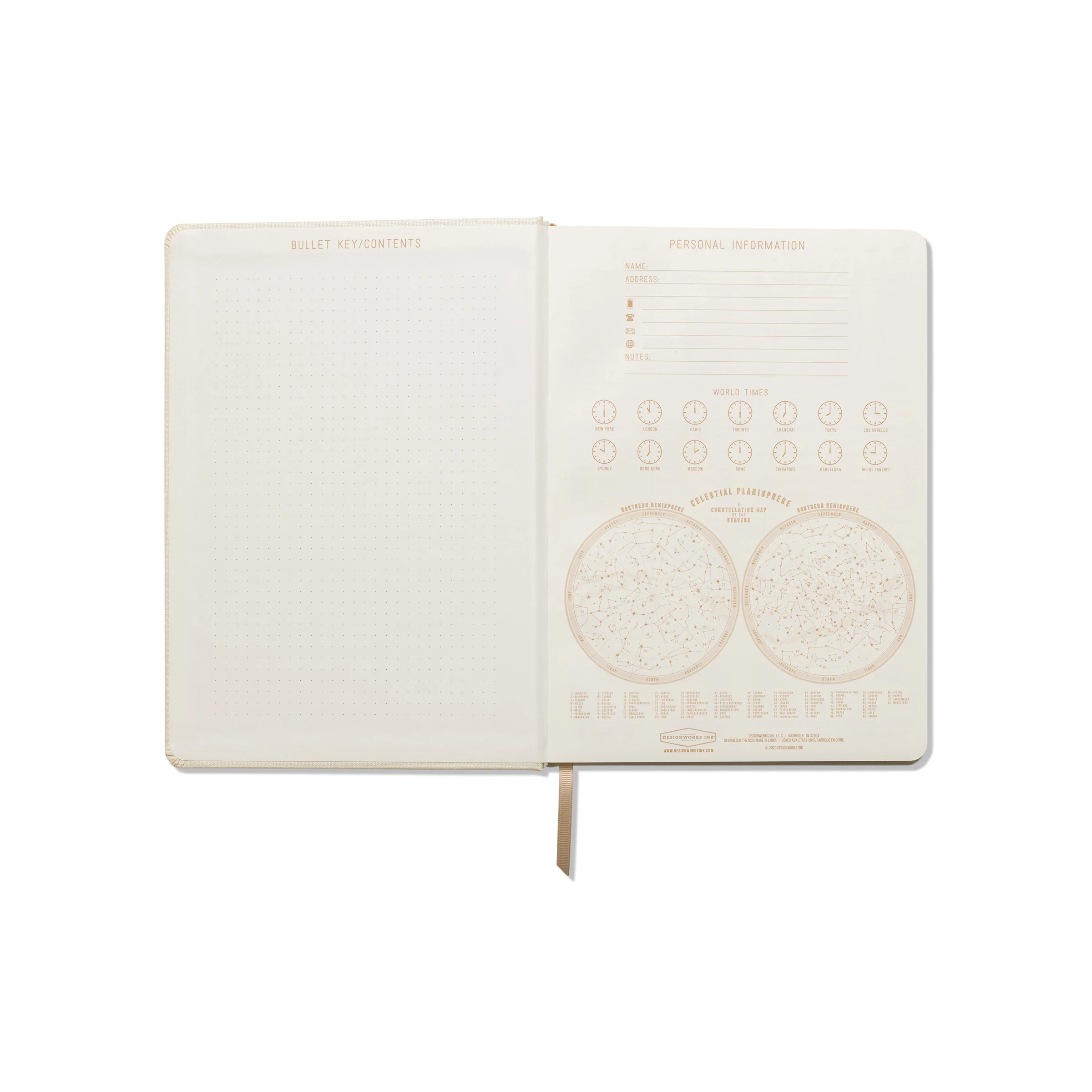 Jumbo Cloth Covered Journal - La Lune