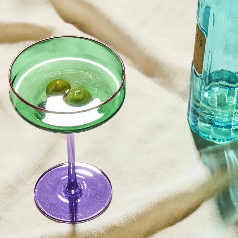 Jaded Margarita Glass - set of 2