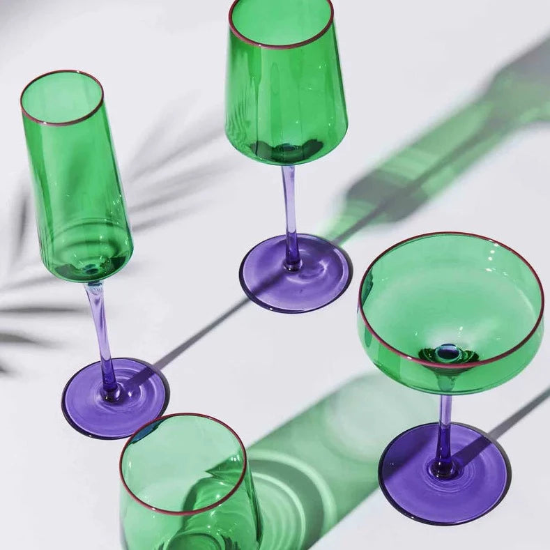 Jaded Margarita Glass - set of 2