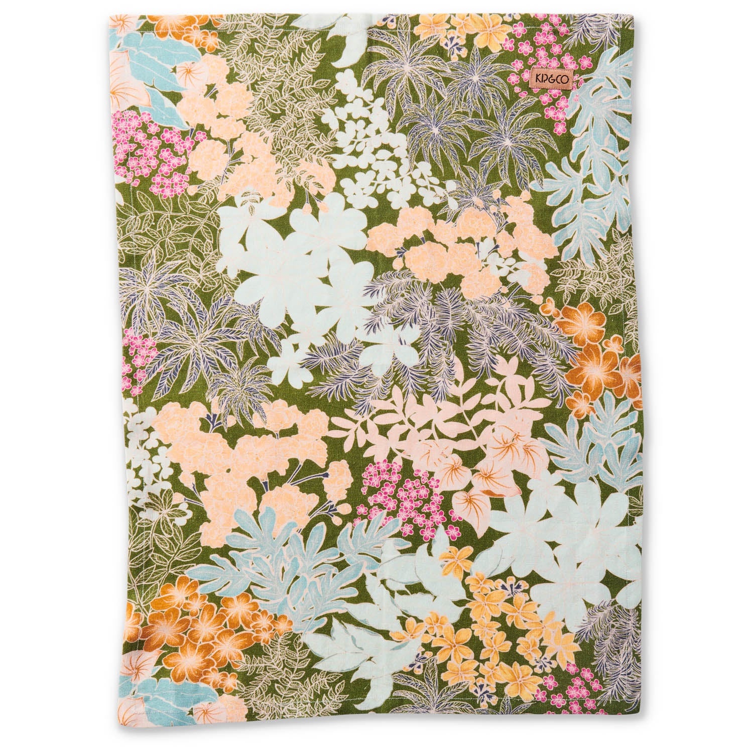 Linen Tea Towel - Blooms