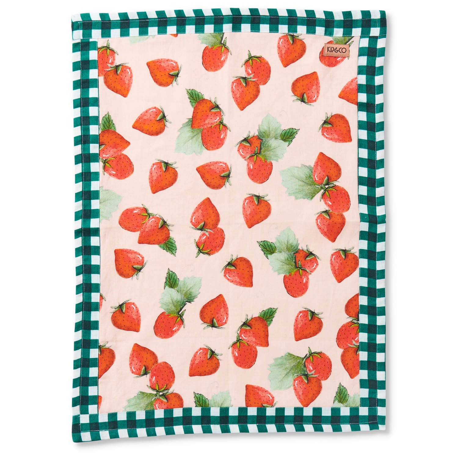 Linen Tea Towel - Strawberry Delight