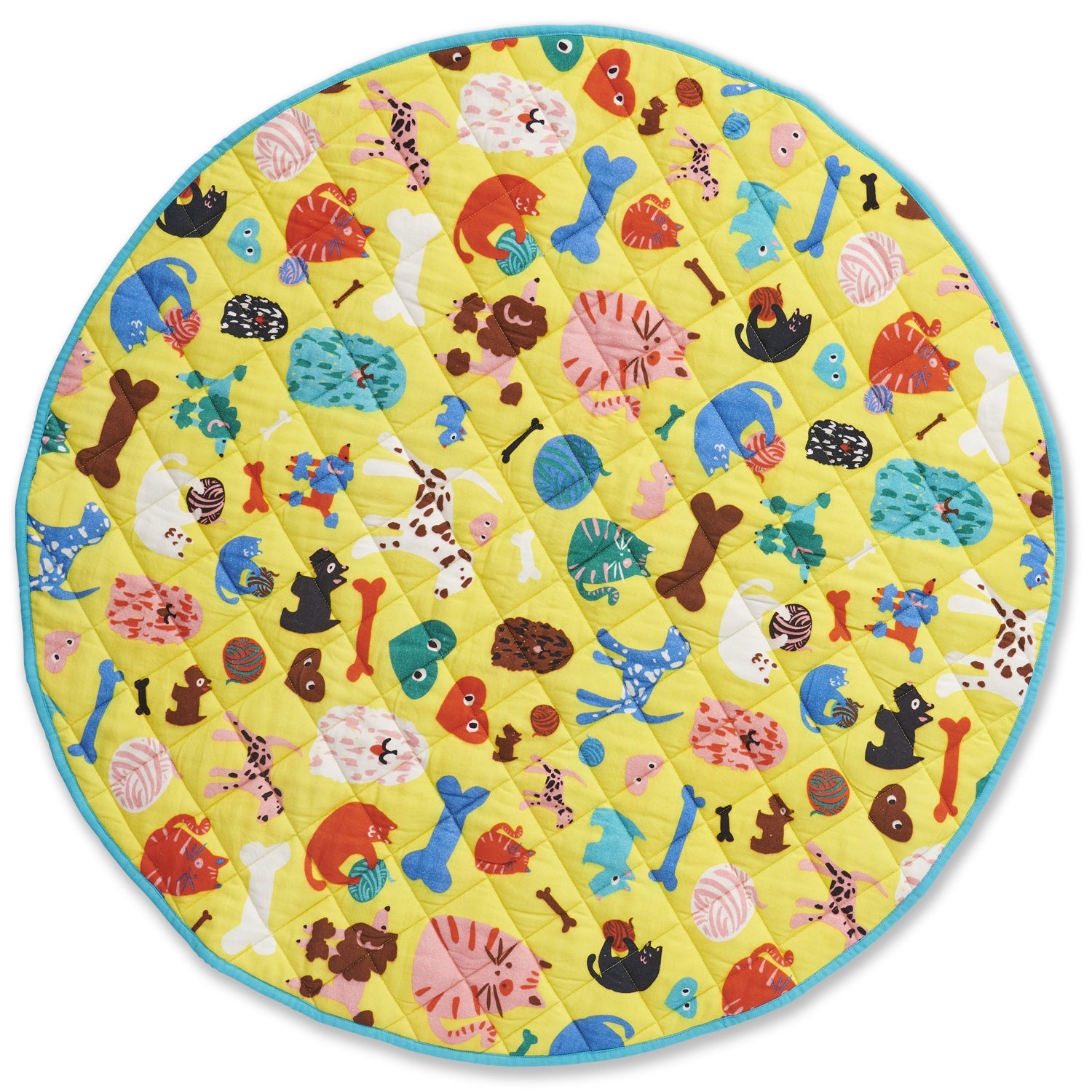 Quilted Play Mat - Cats & Dogs