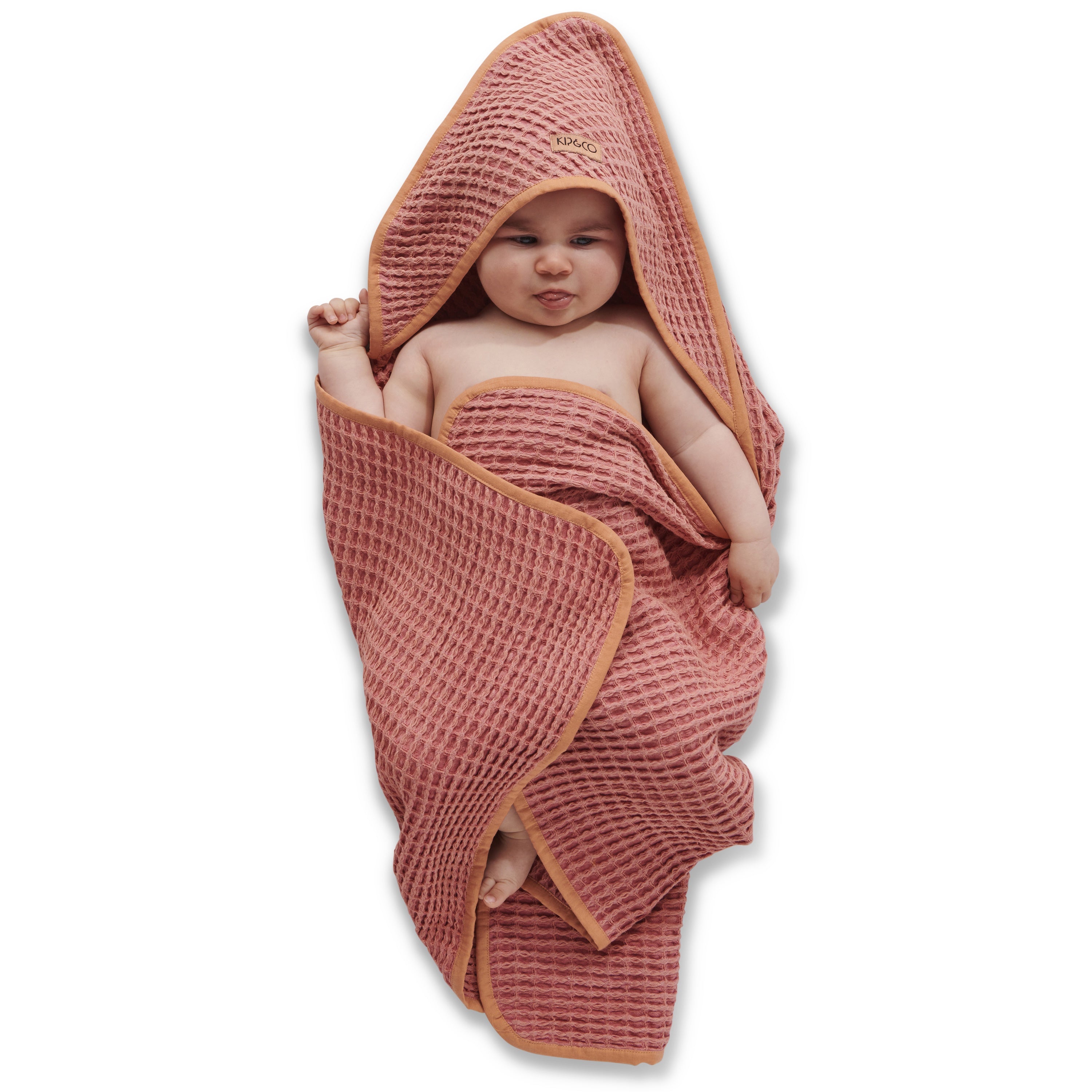Waffle Baby Towel - Rosie