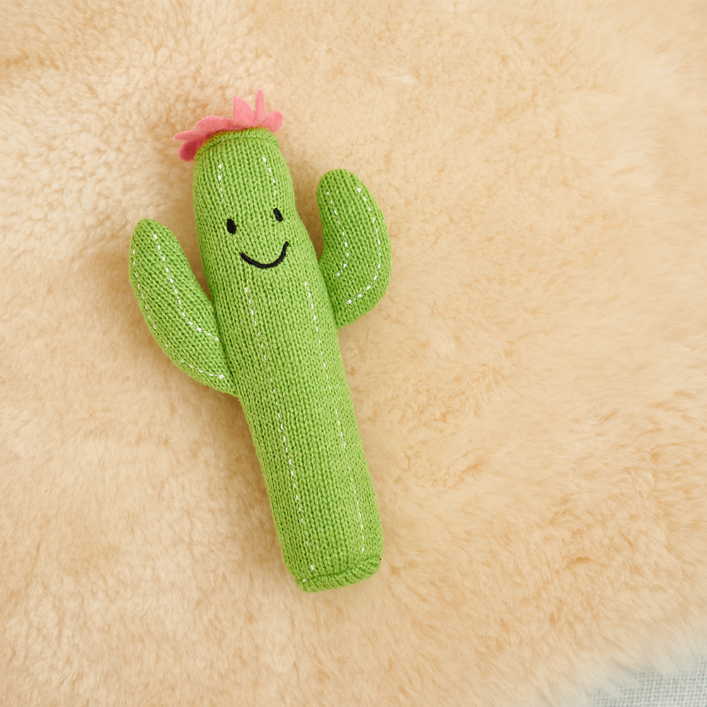 Knit Rattle - Cactus
