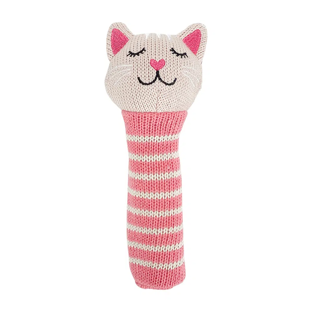 Knit Rattle - Kitten