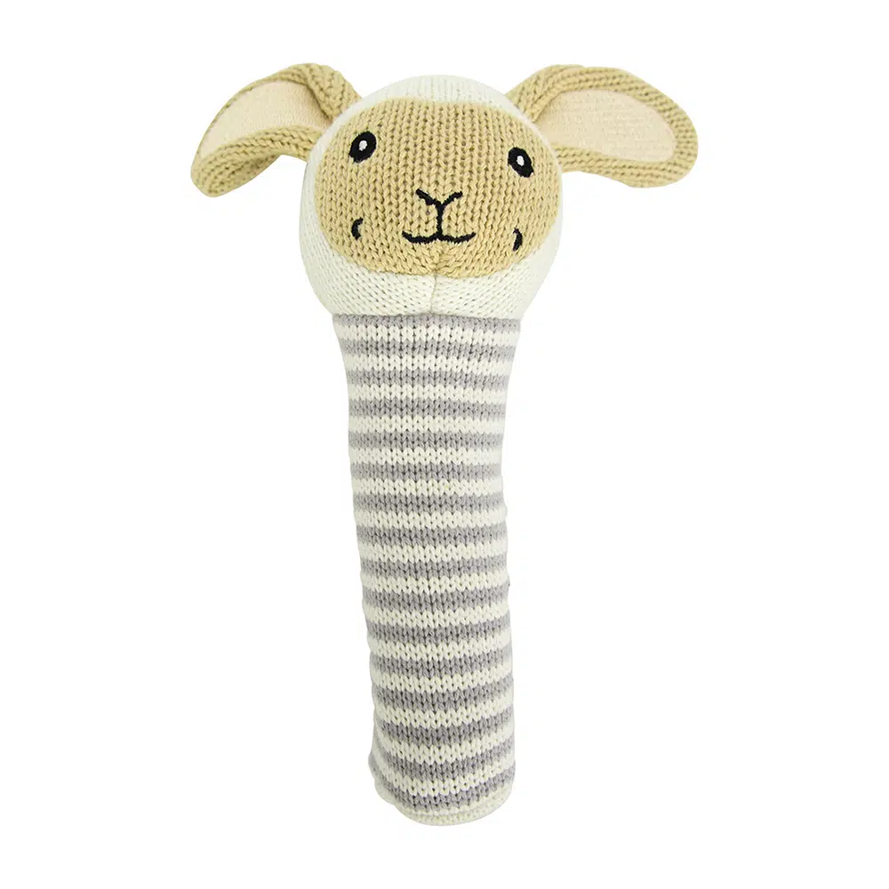 Knit Rattle - Lamb