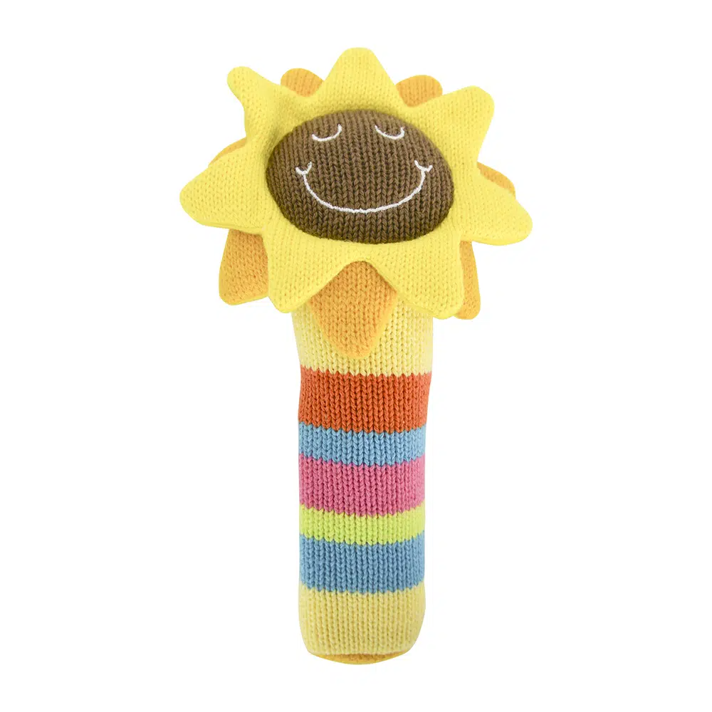 Knit Rattle - Sunflower