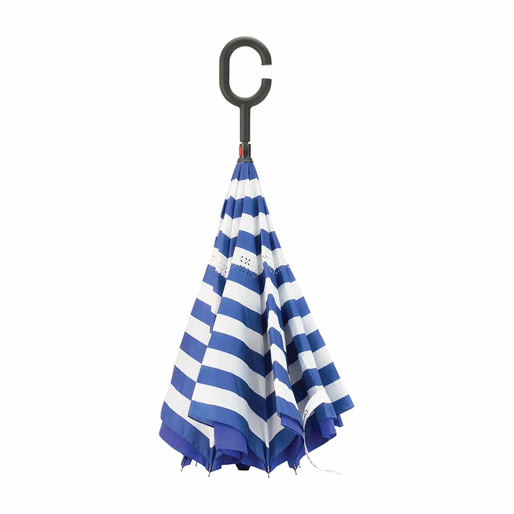 Reverse Umbrellas - Navy Stripe