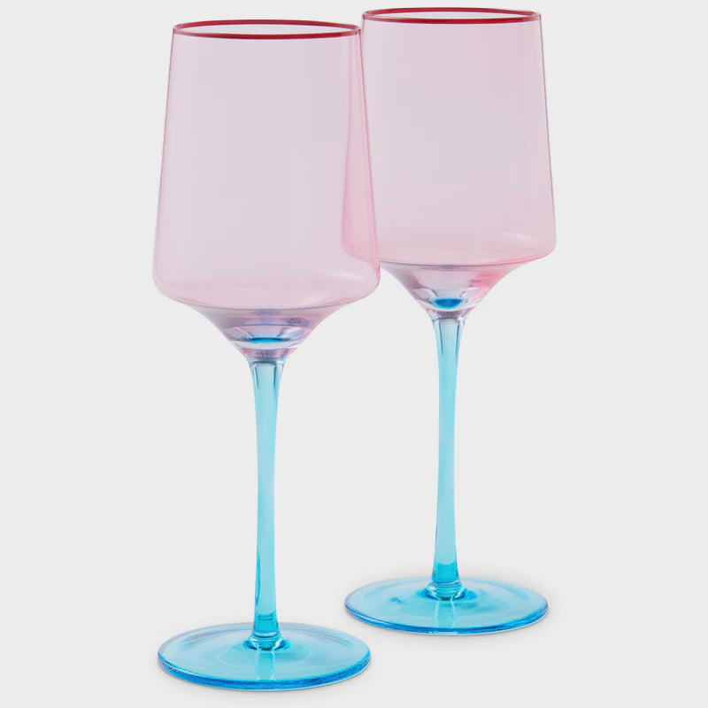 Rose with a Twist Vino Glass - set of 2