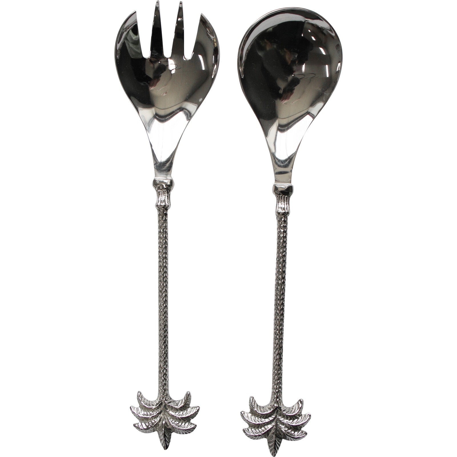 Salad Server - Palm (Silver)