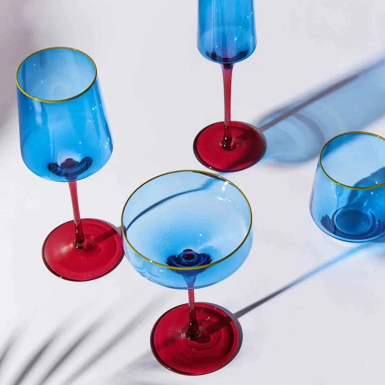 Sapphire Delight Vino Glass - set of 2