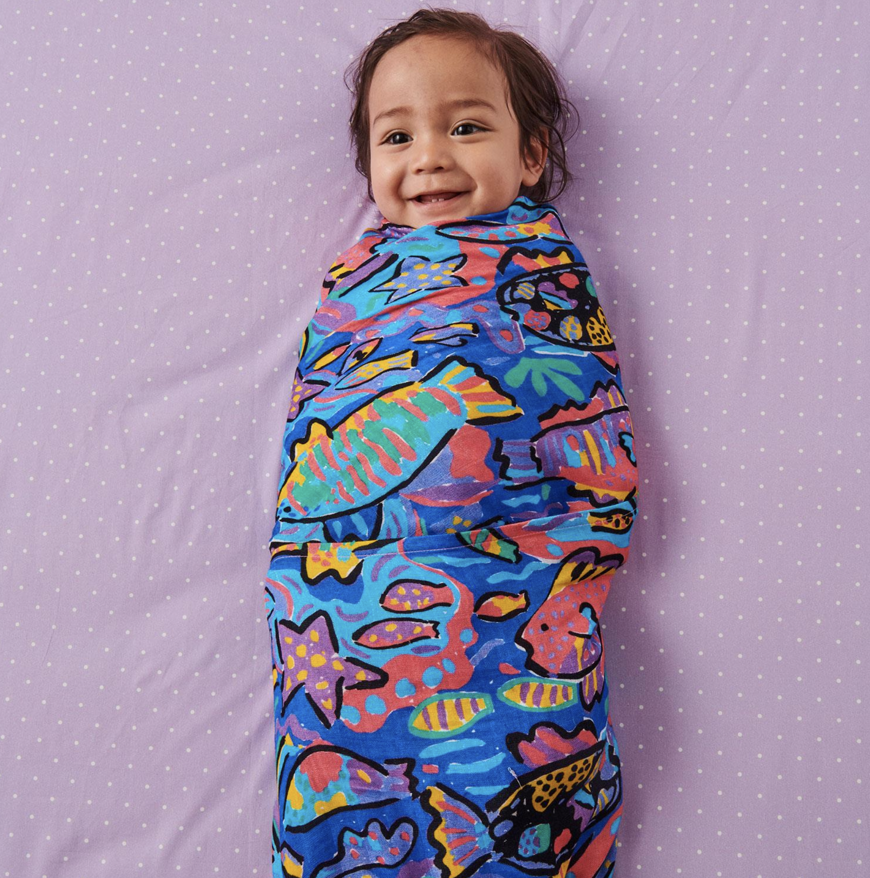 Bamboo Swaddle - Ken Done Tropical Fish