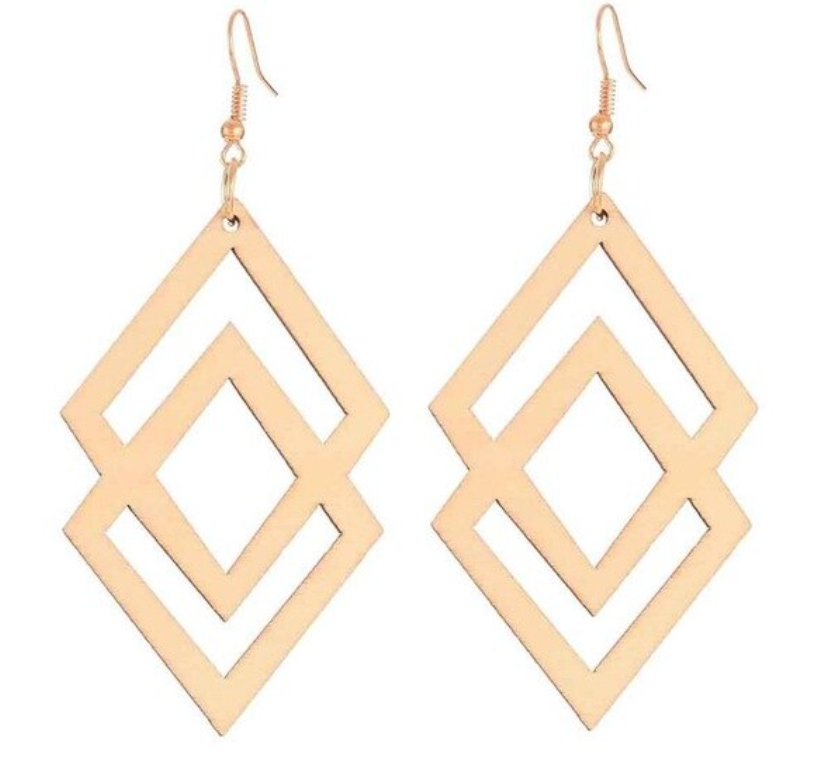 Wooden Hollow Earrings
