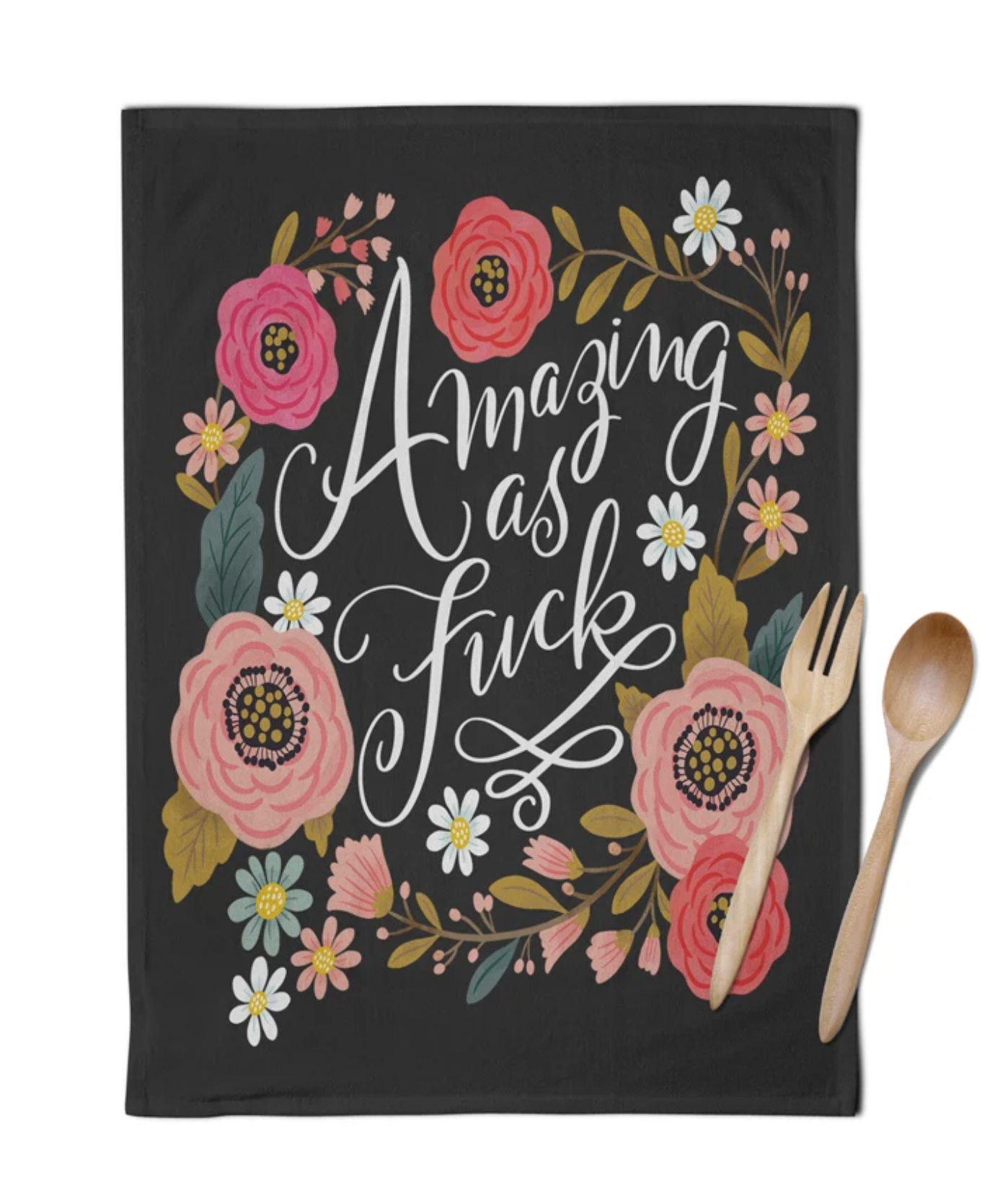Sweary Tea Towel - Amazing As Fuck