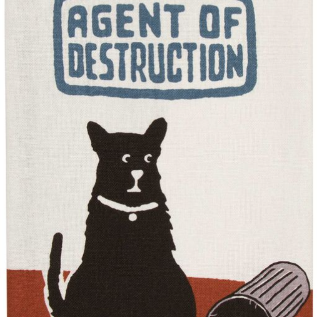 Tea Towel - Agent of Destruction