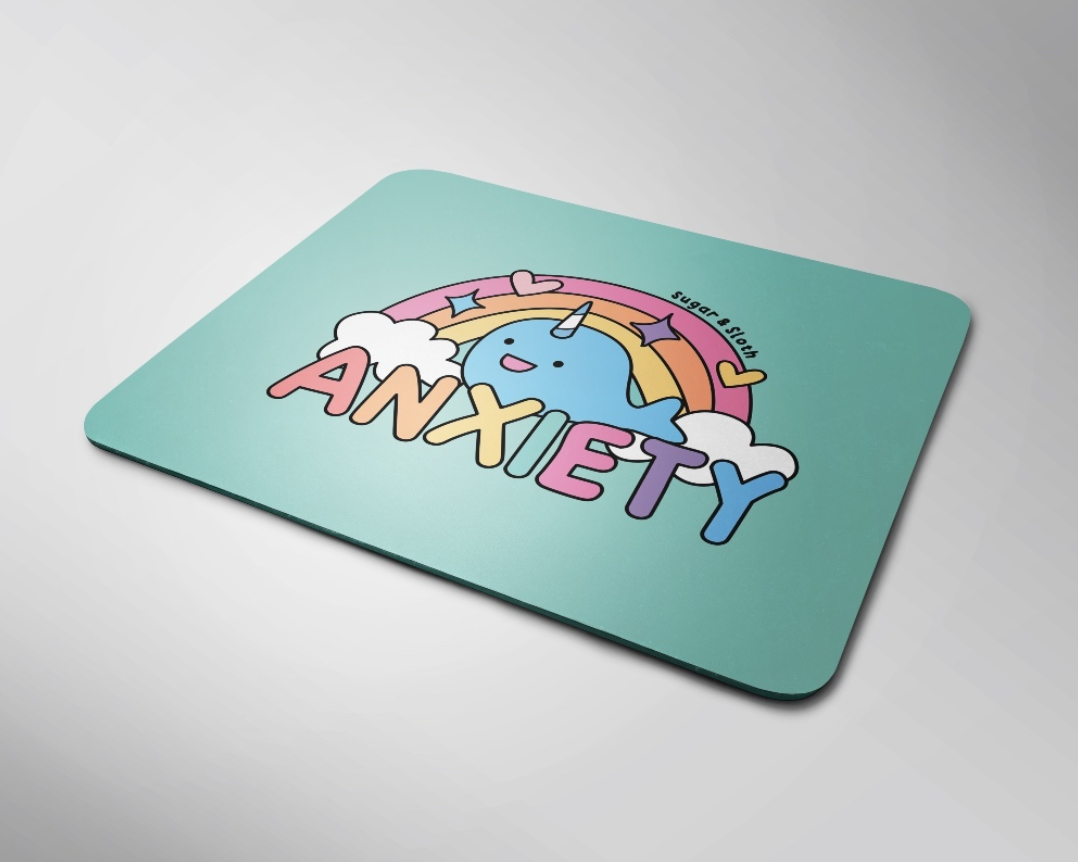 Mouse Pad - Anxiety Rainbow