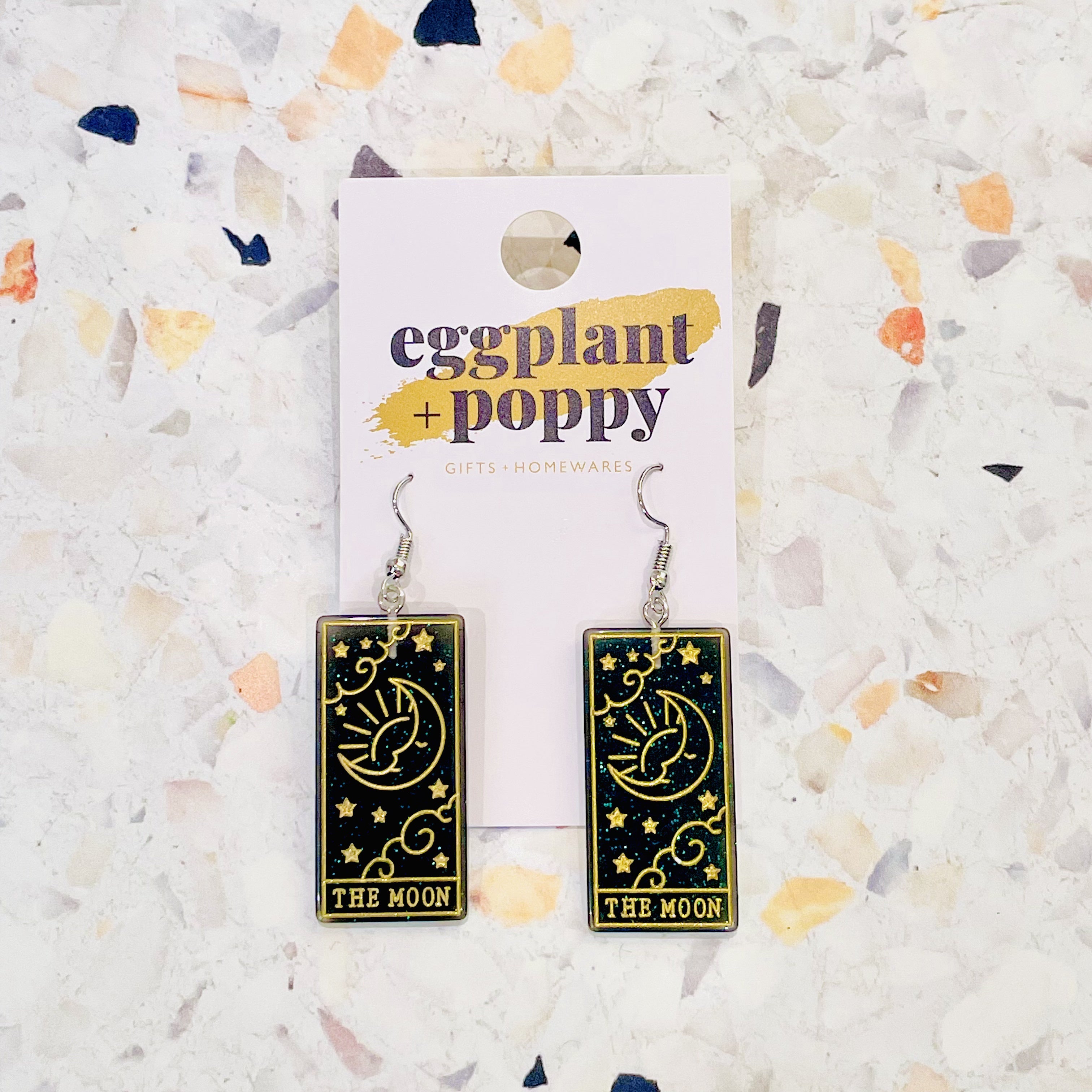 The Moon Tarot Earrings