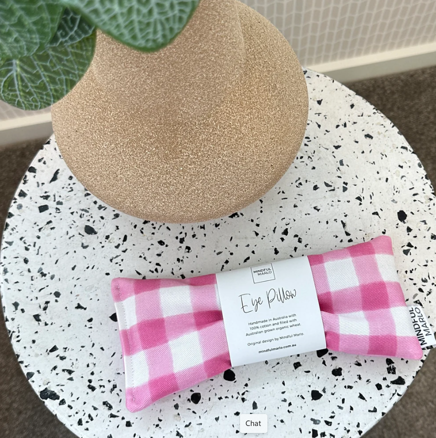 Eye Pillow - Berry Gingham