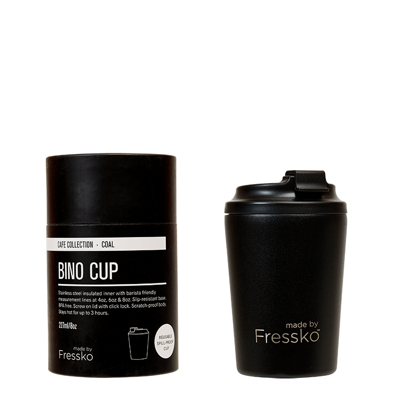 Bino Coffee Cup - 8oz Black
