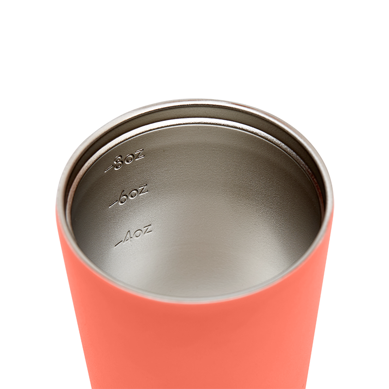 Bino Coffee Cup - 8oz Coral