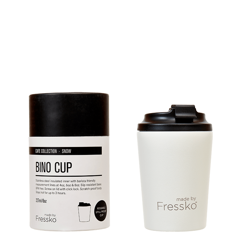 Bino Coffee Cup - 8oz White