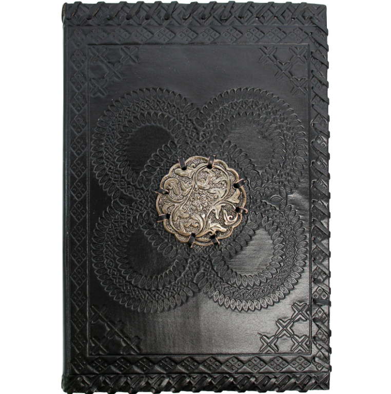 Leather Notebook - Black Medal (Large)