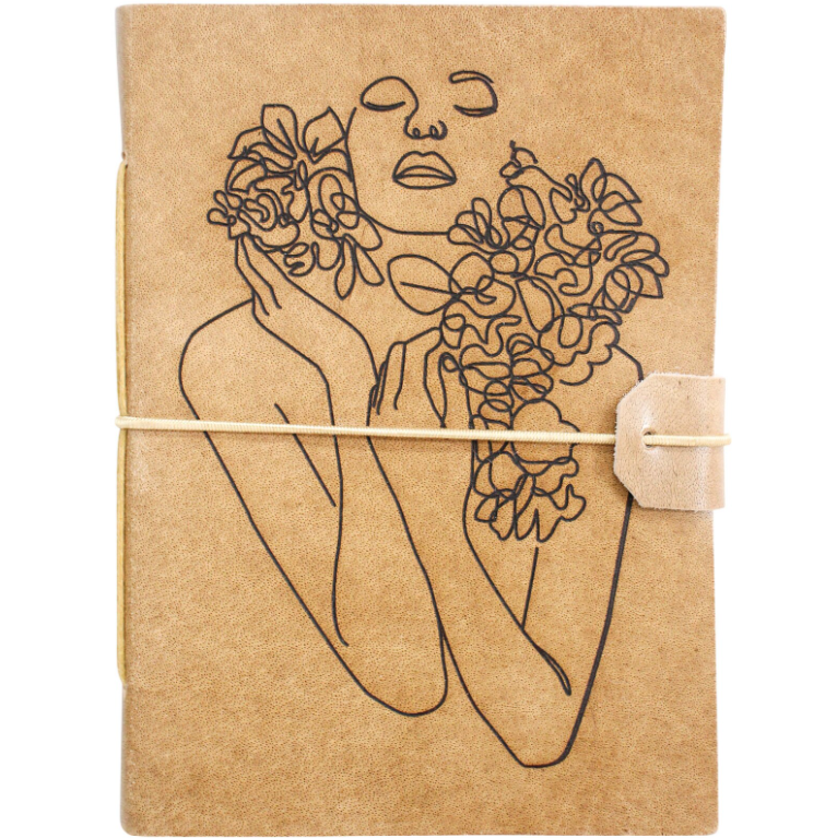 Leather Notebook - Bloom