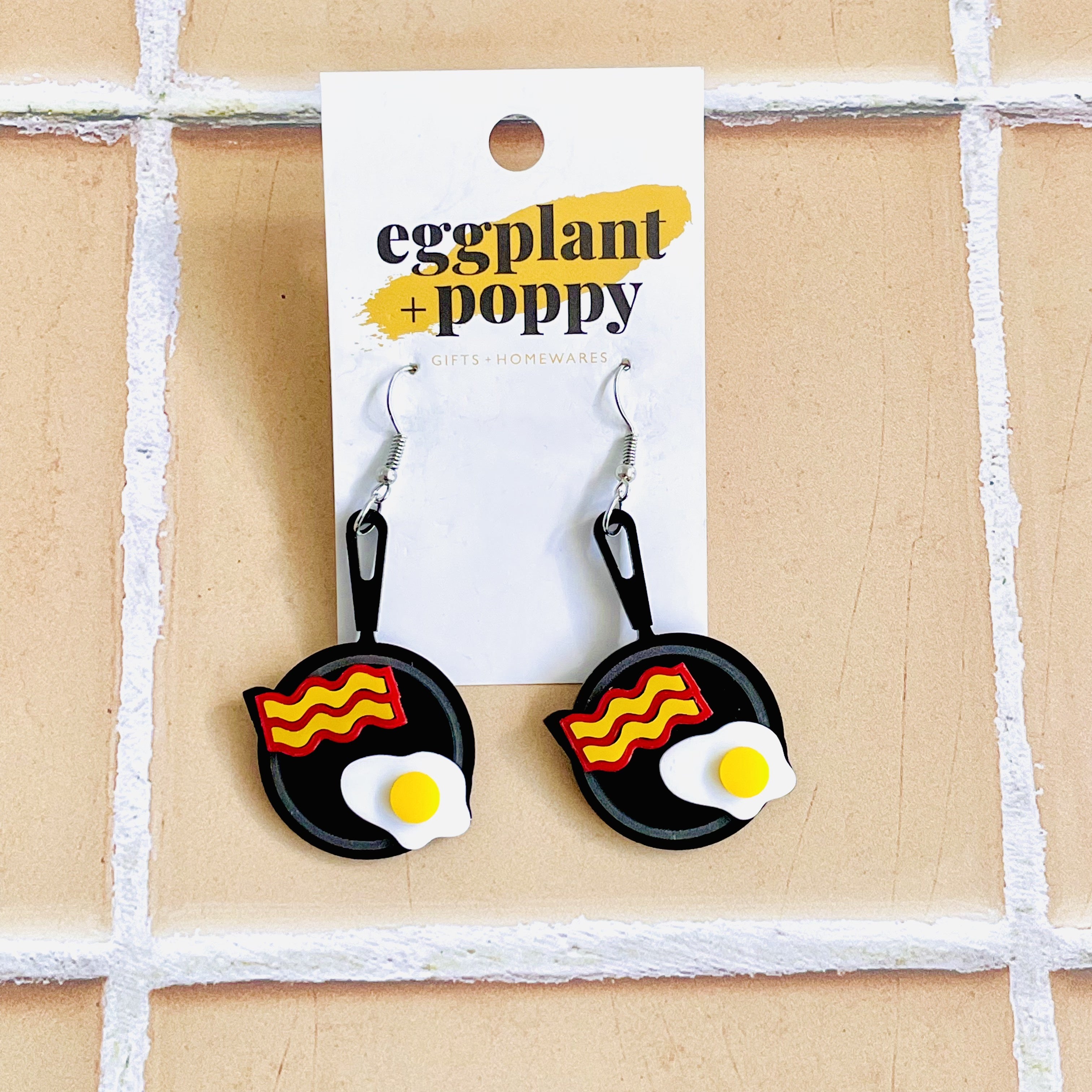 Egg & Bacon Earrings