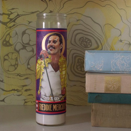 Freddie Mercury Secular Saint Candle