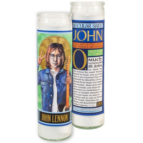 John Lennon Secular Saint Candle