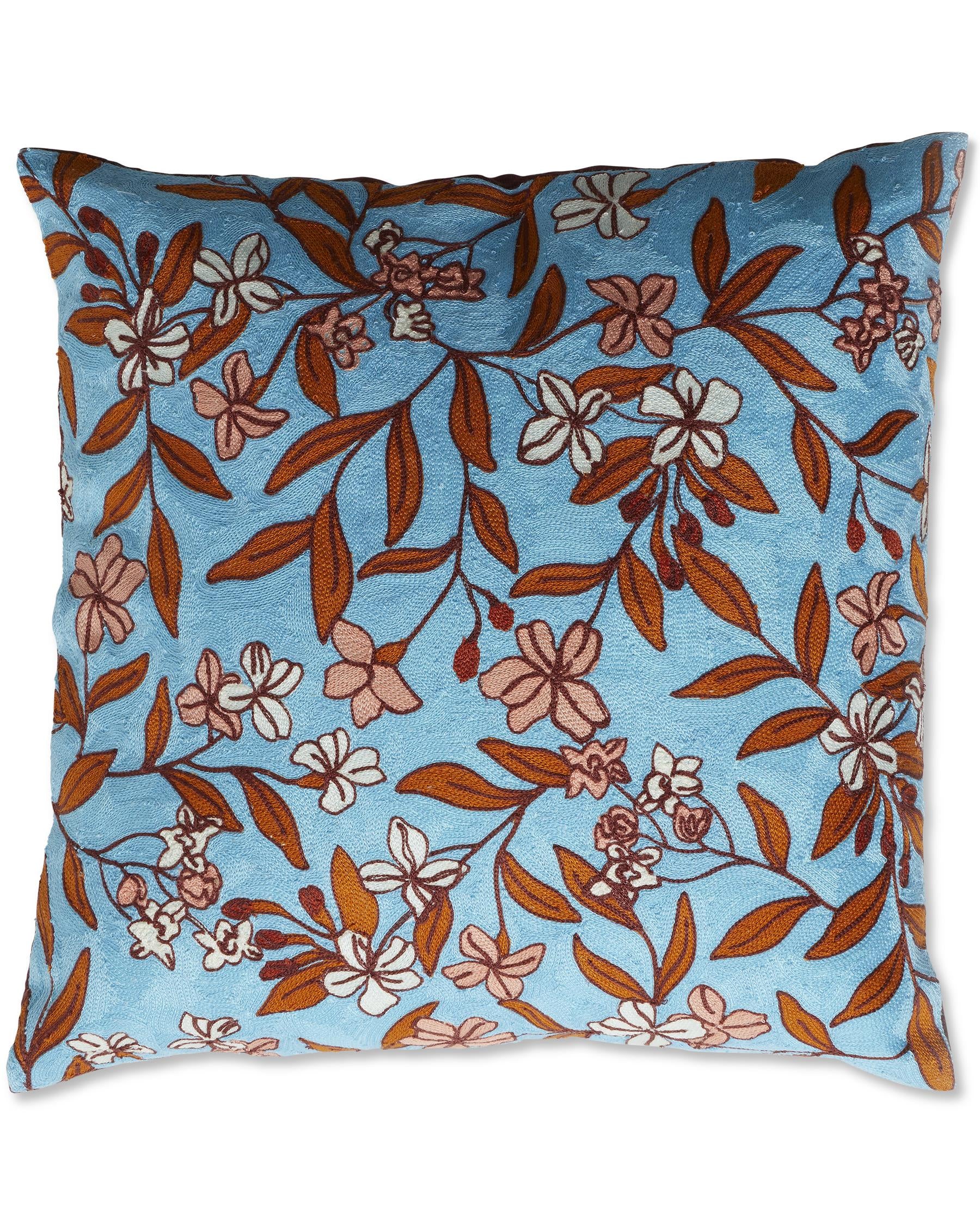 Cushion - Canopy Blue Embroidery