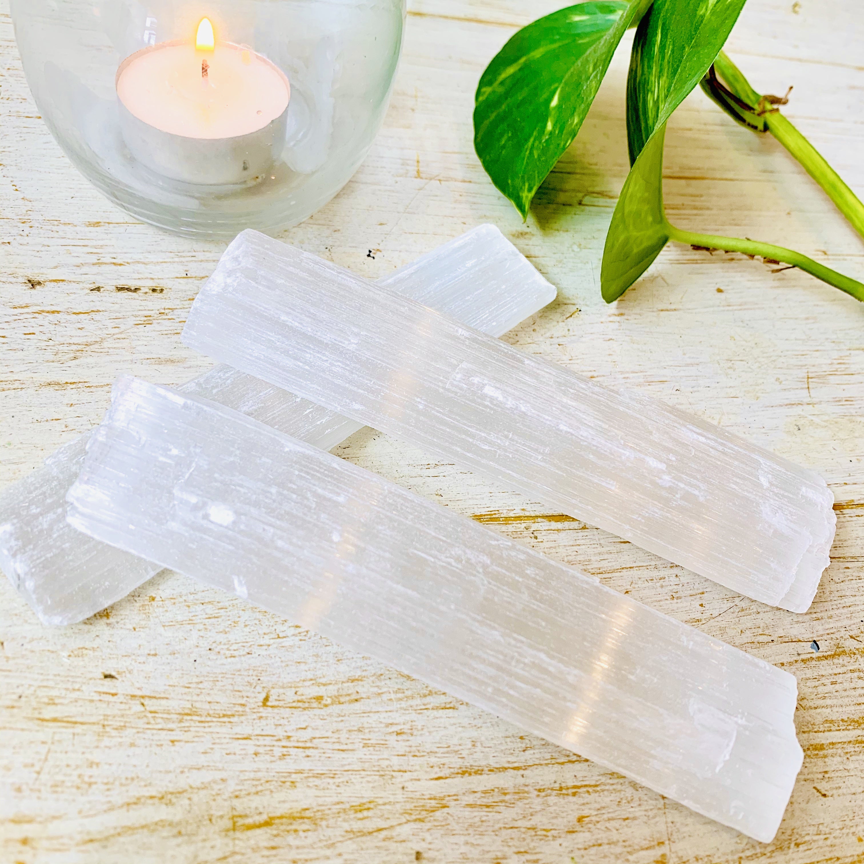Raw Selenite Logs