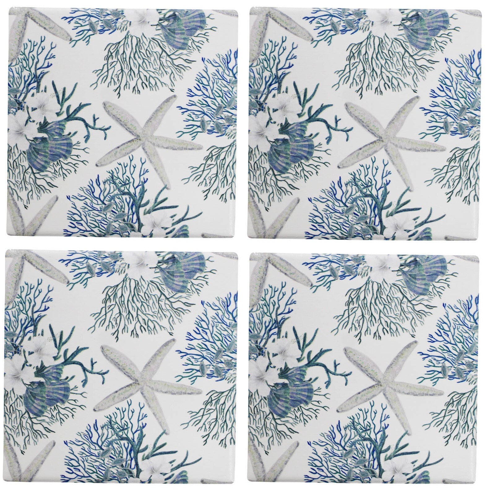 Ceramic Coasters - Coastal