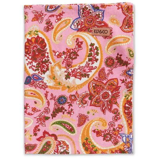 Linen Tea Towel - Paisley Colourful