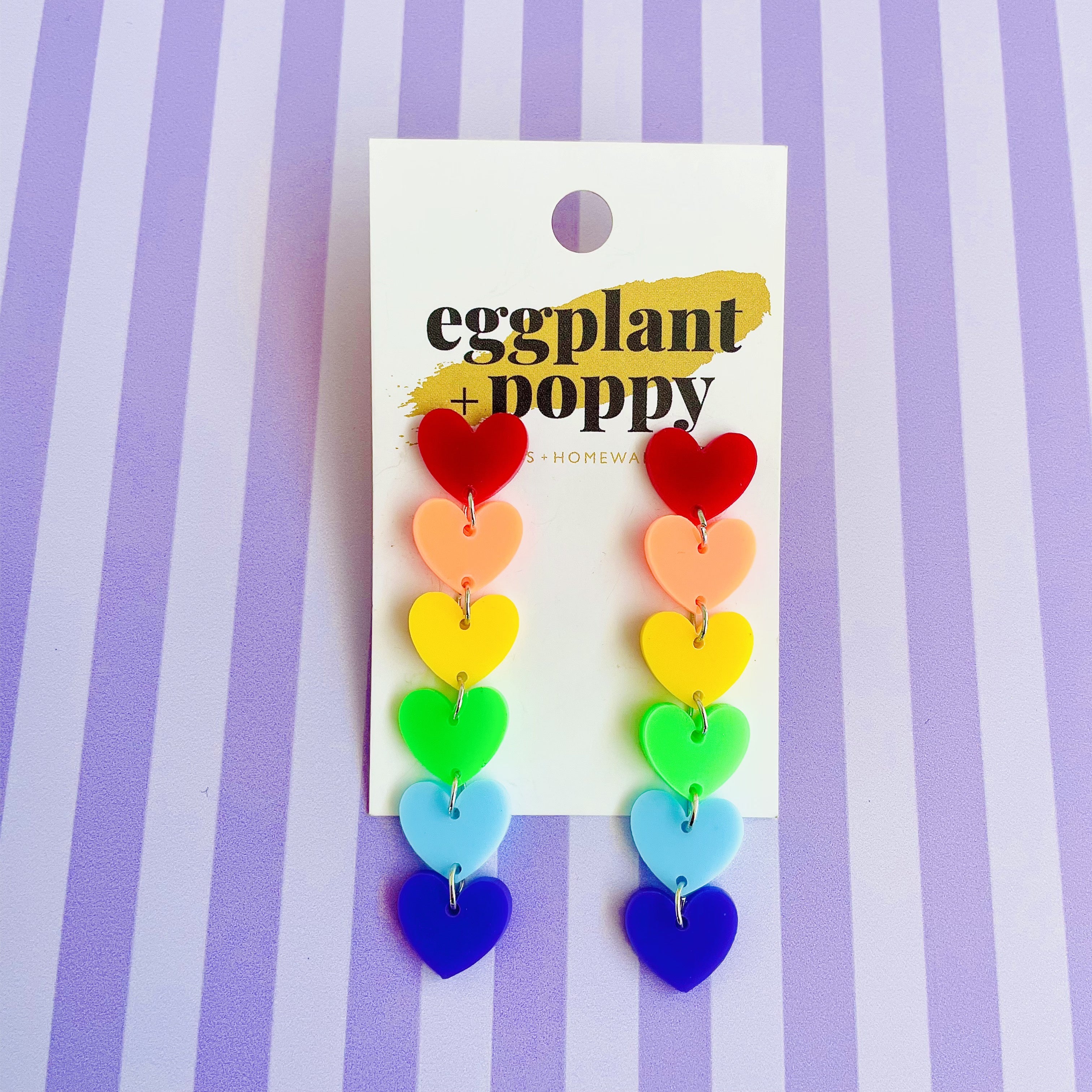 Chain Of Heart Earrings