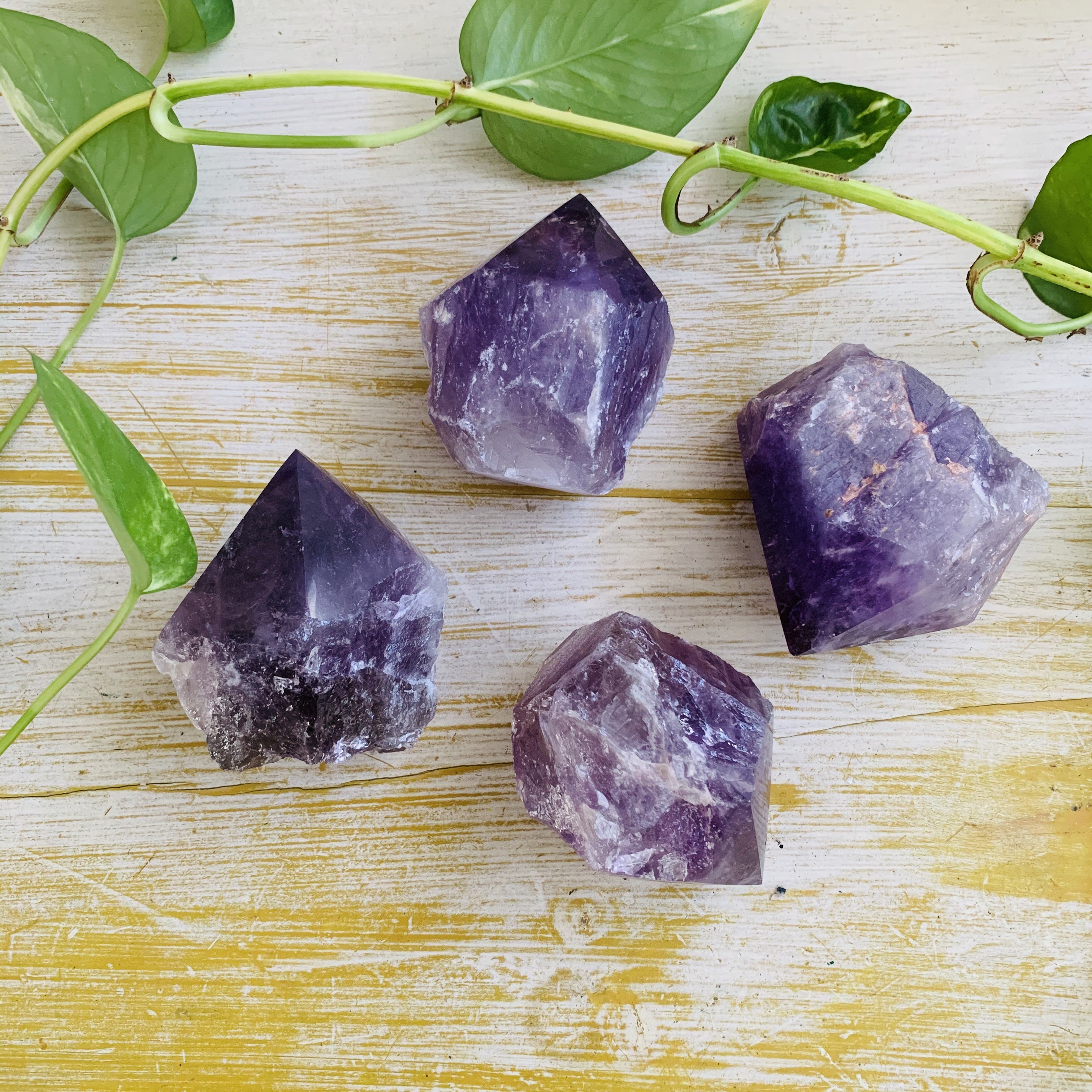 Semi Polished Amethyst