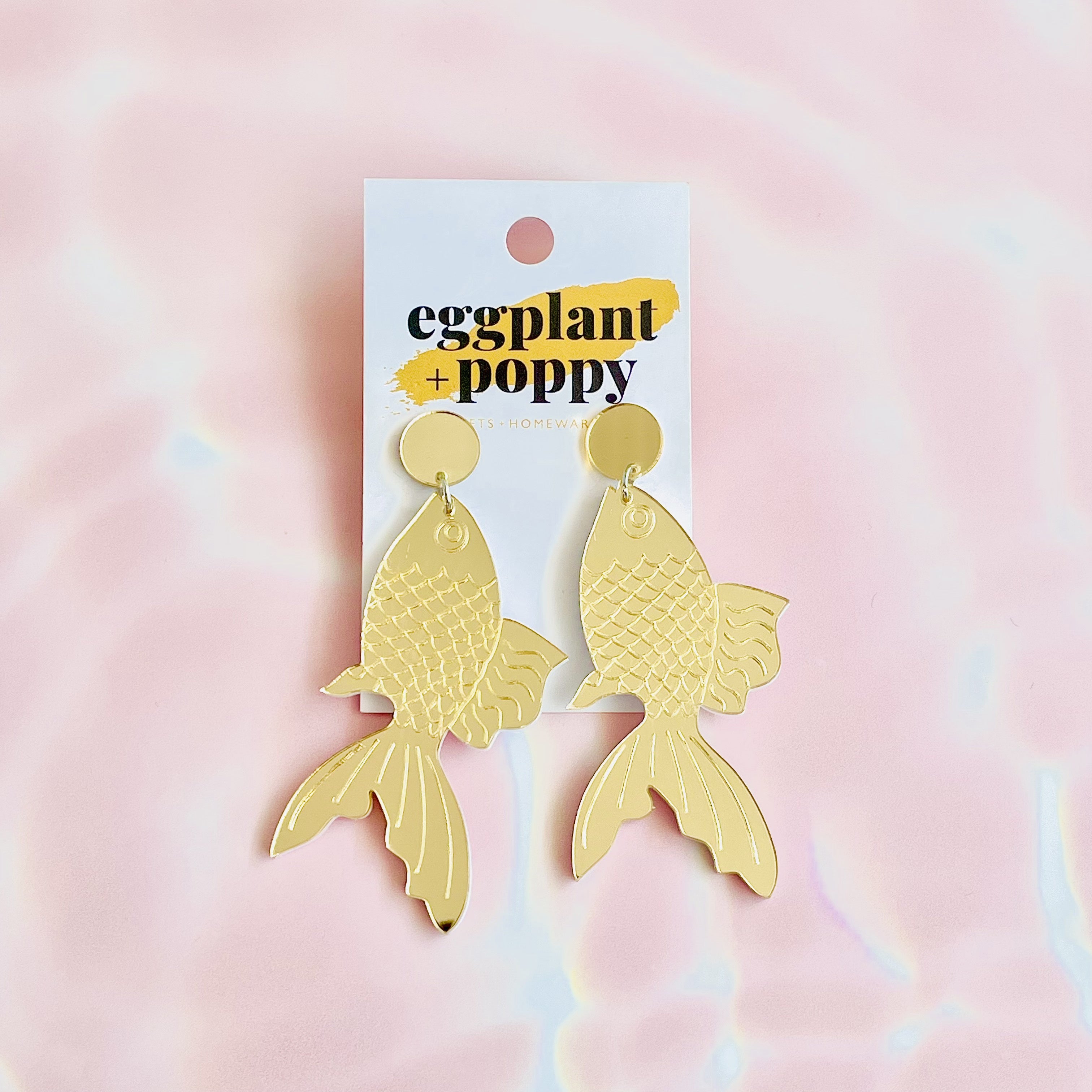 Gold Koi Earrings