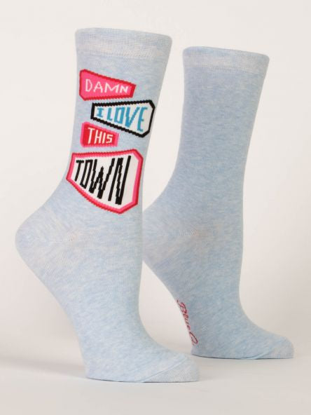 Women's Socks - Damn I Love This Town